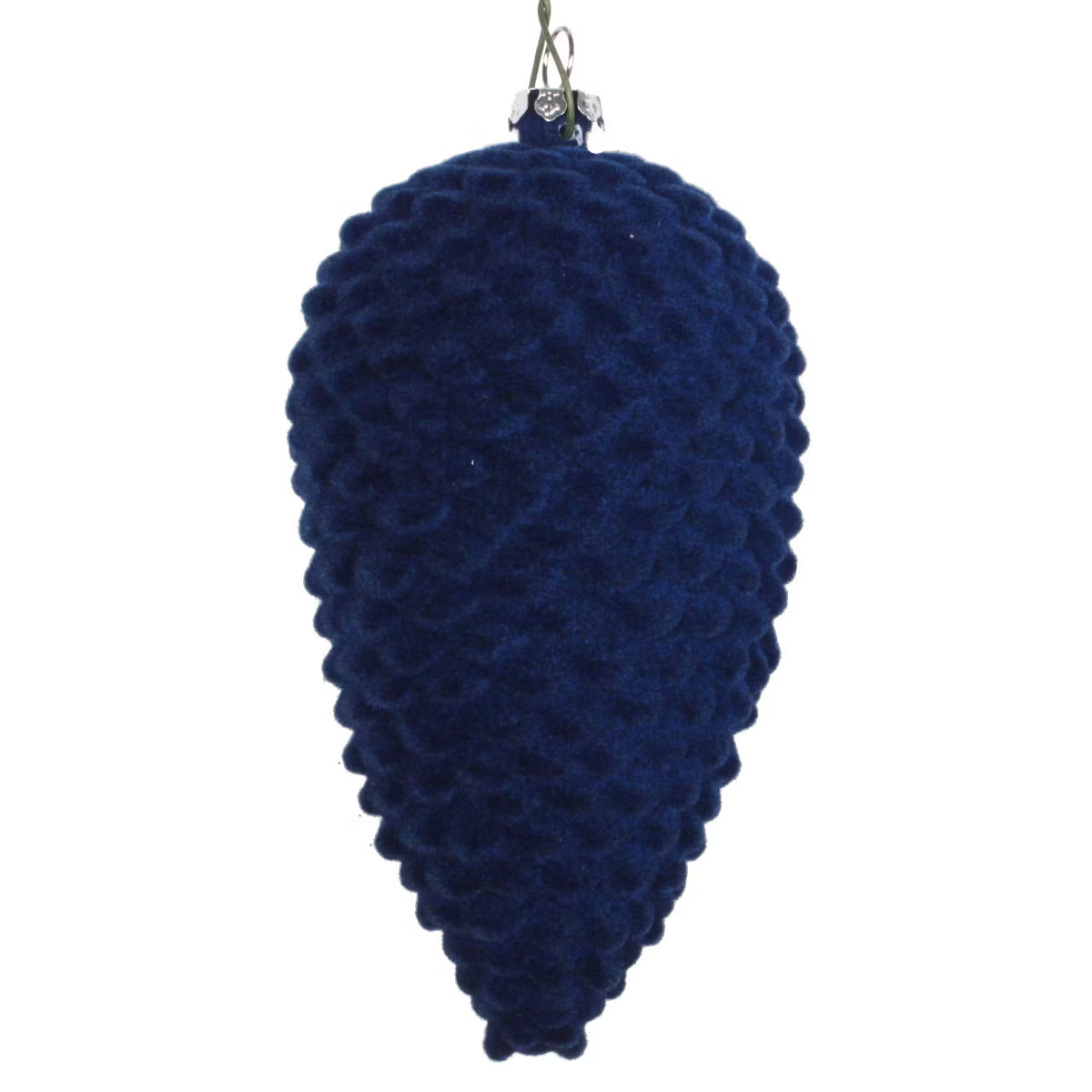 Vickerman 5" Midnight Blue Flocked Pinecone Christmas Ornament, Set of 4 | Target