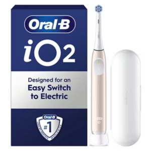 Oral-B iO2 Calm Pink Electric Toothbrush + Travel Case | Boots.com