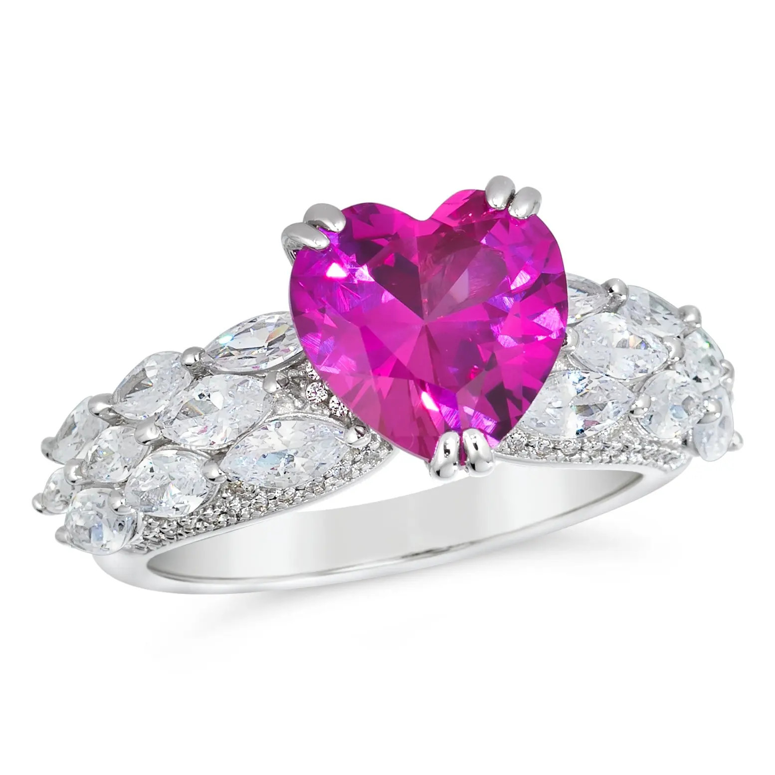 Pink Sapphire Heart Ring | Anna Zuckerman
