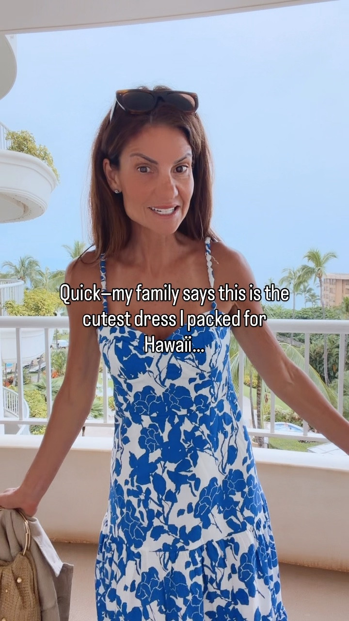 Mother’s Day dress + graduation dress + summer outfit 💙
My family picked this one for dinner in Hawaii—said it was the cutest I packed. Easy, flattering, and perfect for any summer. I am 5'7" tall and wearing a size small  
@Tuckernuck 