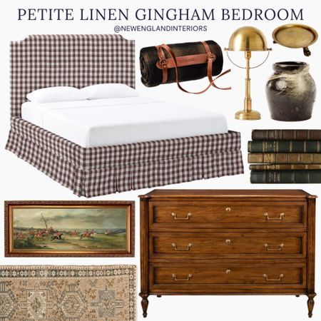 New England Interiors • Petite Linen Gingham Bedroom • Bed, Lighting, Books, Dresser, Wall Art, Rug, Bedroom Accessories. 🍂🐎

TO SHOP: Click the link in bio or copy and paste this link in your web browser 

#LTKGiftGuide #LTKhome #LTKSeasonal