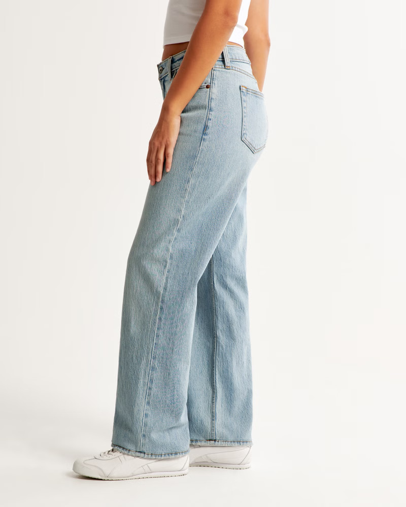 Curve Love Low Rise Baggy Jean | Abercrombie & Fitch (US)
