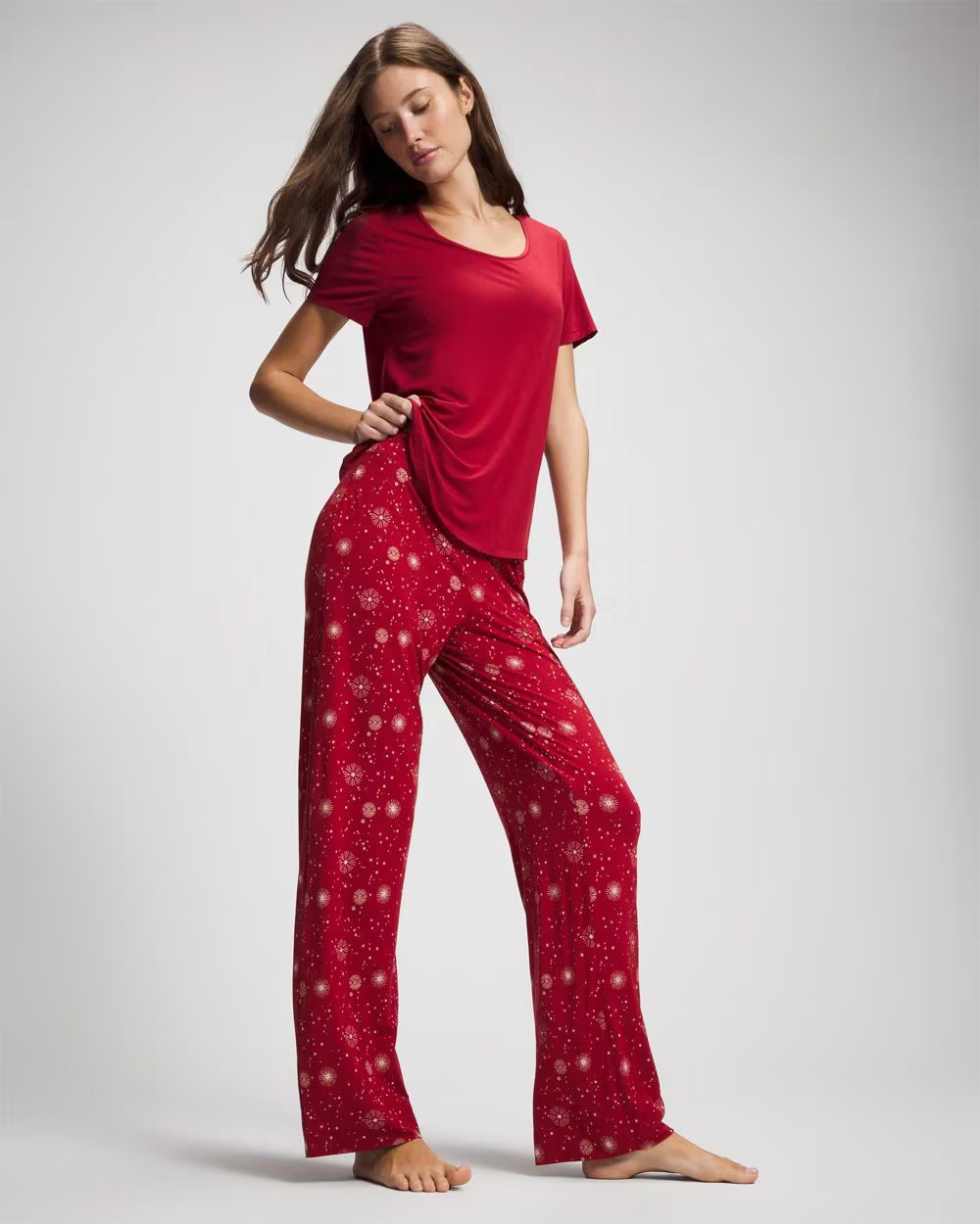 Packaged Short-Sleeve Pant Pajama Set | Soma | SOMA