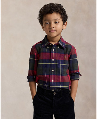 Boys 2-7 Plaid Oxford Shirt | Macy's