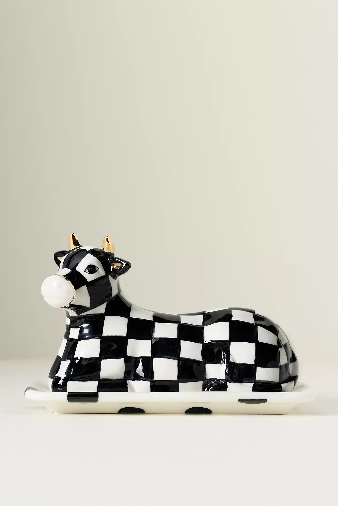MacKenzie-Childs Cow Creamery Butter Dish | Anthropologie (US)
