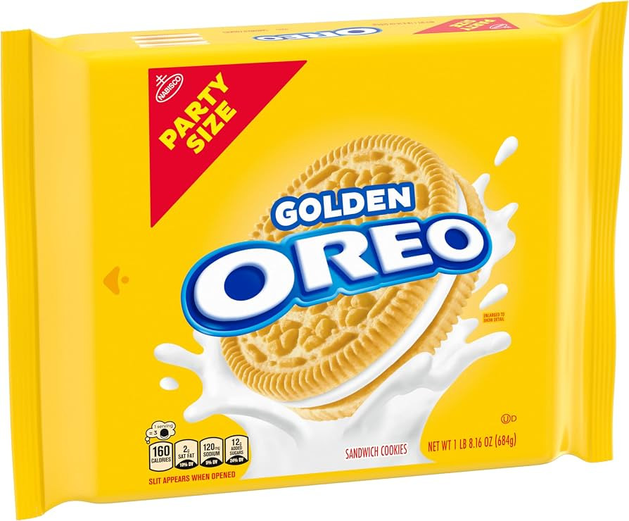 OREO Golden Sandwich Cookies, Party Size, 1 LB 8.16 oz | Amazon (US)