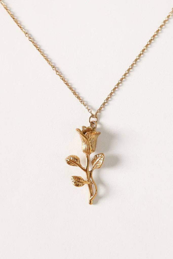 Damira Flower Necklace - Gold | Petal & Pup (US)