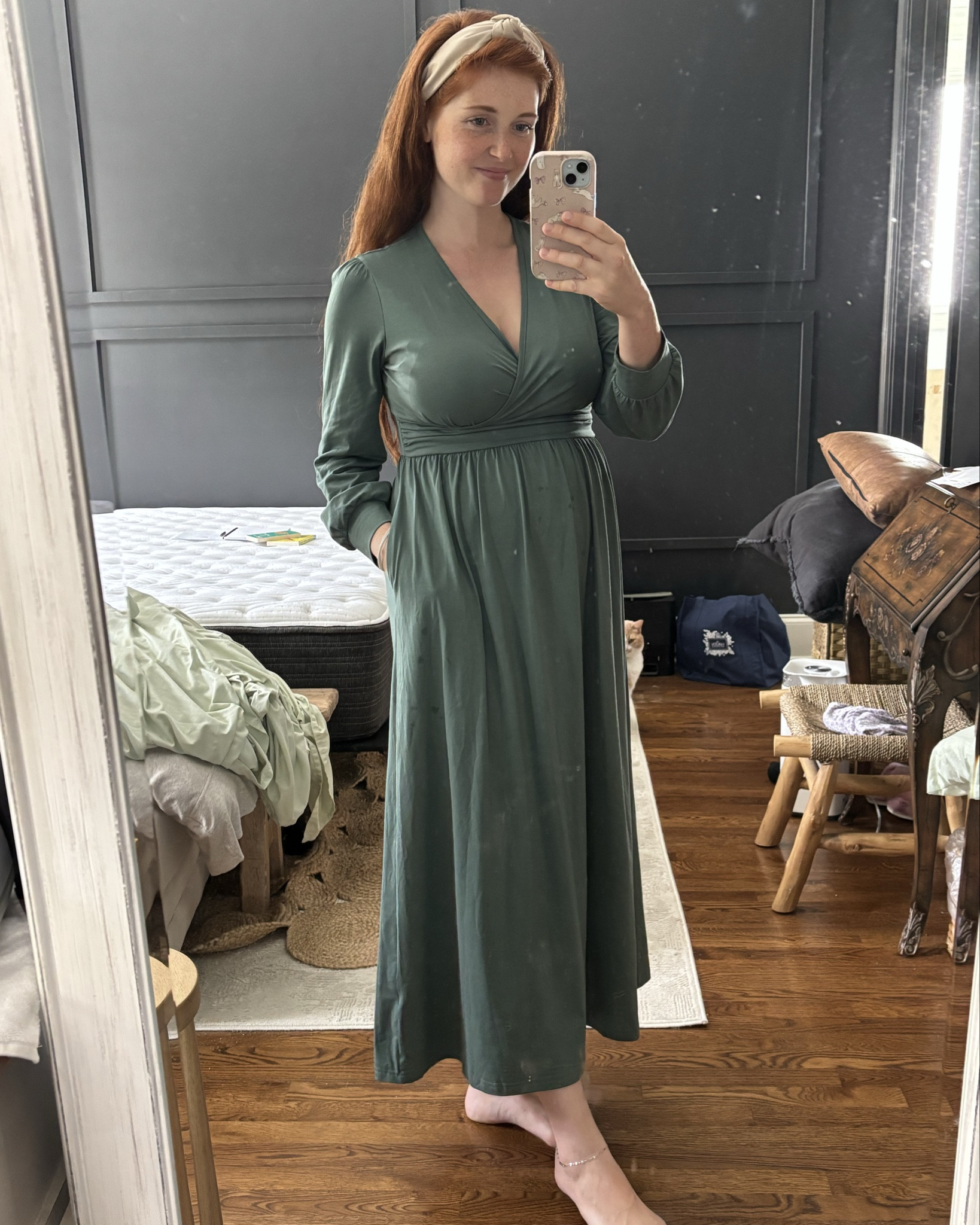 One of my all time favorite maternity and postpartum dresses. This dress is perfect for breastfeeding and still fits wonderfully after going back down a size. It’s oversized so normally I’m a large but I ordered a medium and it fit me pregnant and postpartum 

#LTKStyleTip #LTKFindsUnder50 #LTKBump