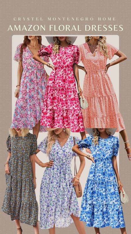 Floral dresses. Spring outfit. Summer outfit.

#LTKfindsunder50 #LTKworkwear #LTKSeasonal