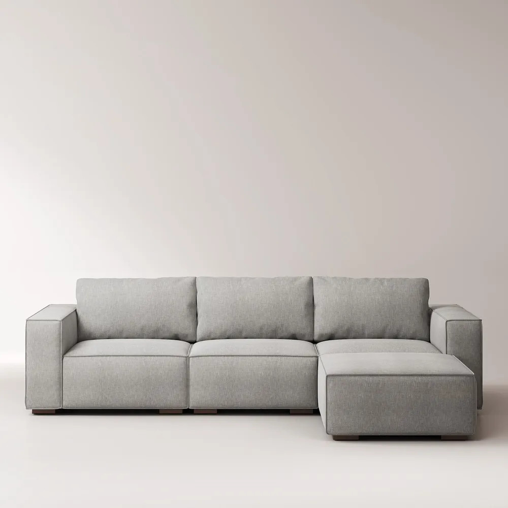 Eclat Cotton Linen Modular Sectional Sofa | Hernest