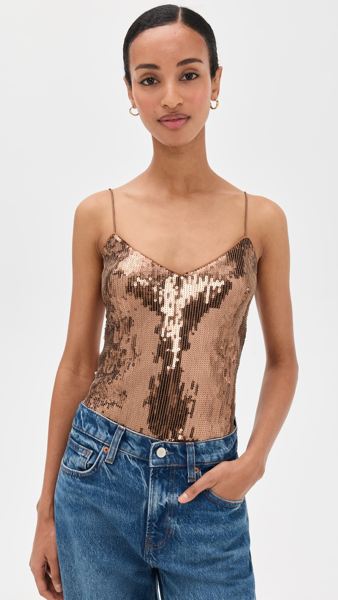 Sarah Sequin Thong Bodysuit | Shopbop