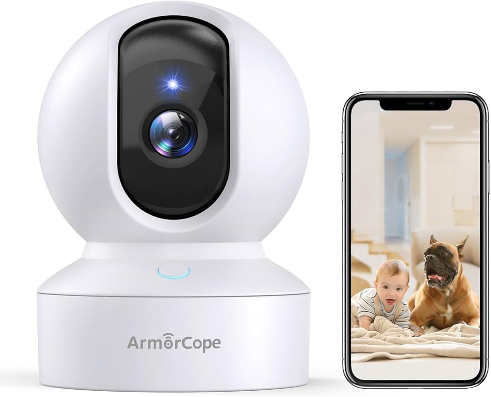 Pet Camera, 2K HD Dog Camera with Phone APP, 360° Pan/Tilt View Puppy Cam, One Click Call for Ba... | Amazon (US)