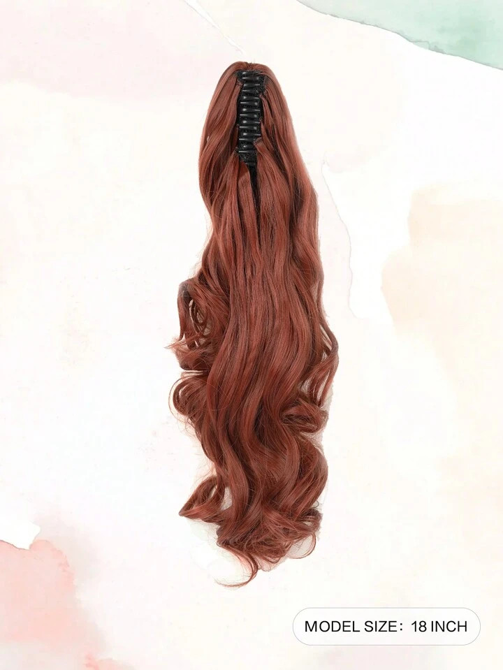 Claw Clip Ponytail Extension Curly Wavy  Clip in  Long Ponytails Hair  Extensions Synthetic  Hair... | SHEIN