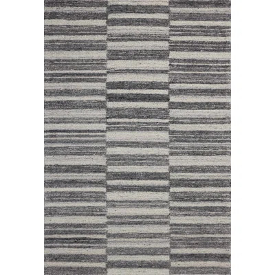 Magnolia Home by Joanna Gaines x Loloi Rae Charcoal / Mist Area Rug | Wayfair North America