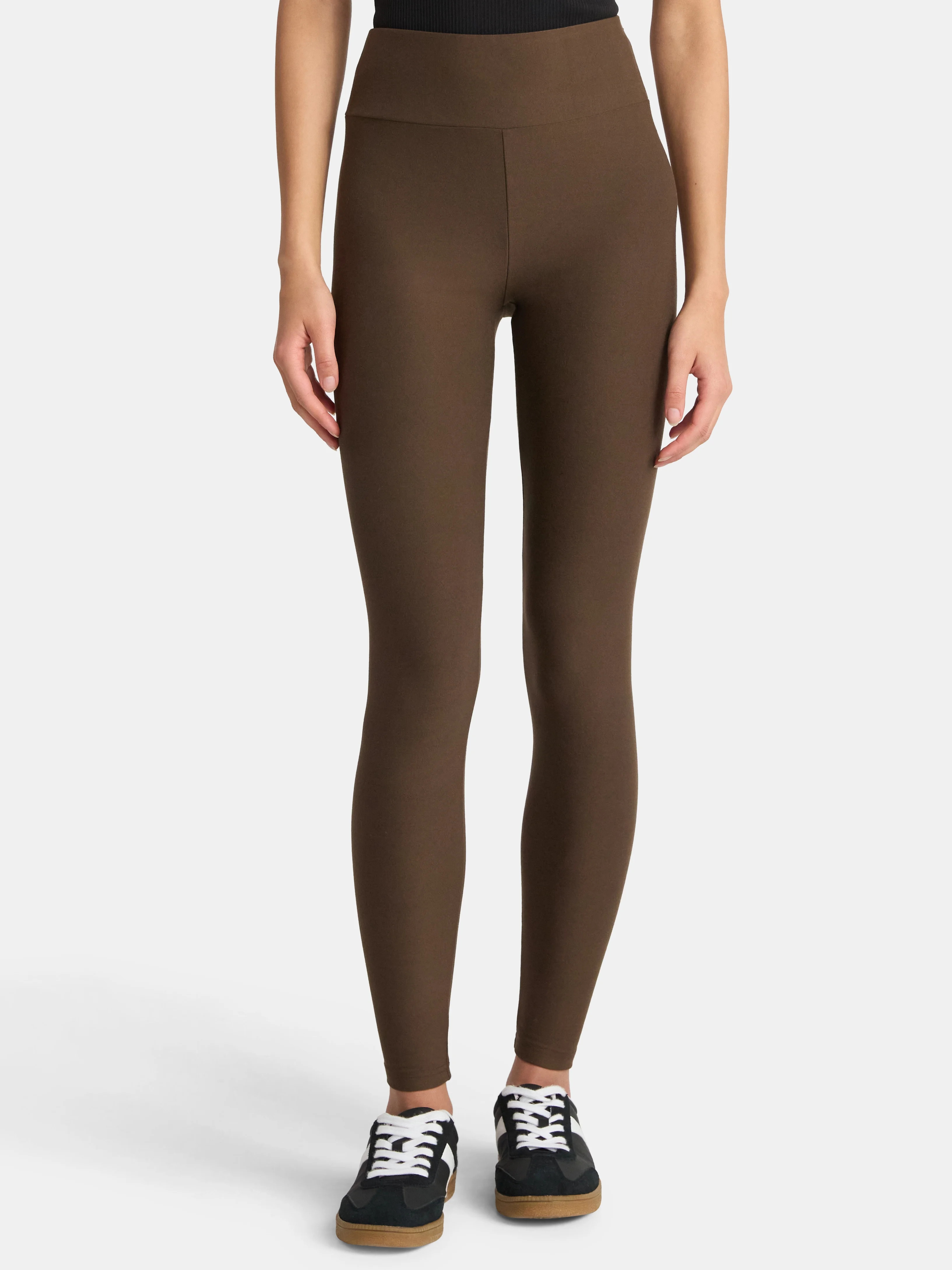 No Boundaries Faux Sueded Ankle Leggings, 27.5'' Inseam, Women’s | Walmart (US)