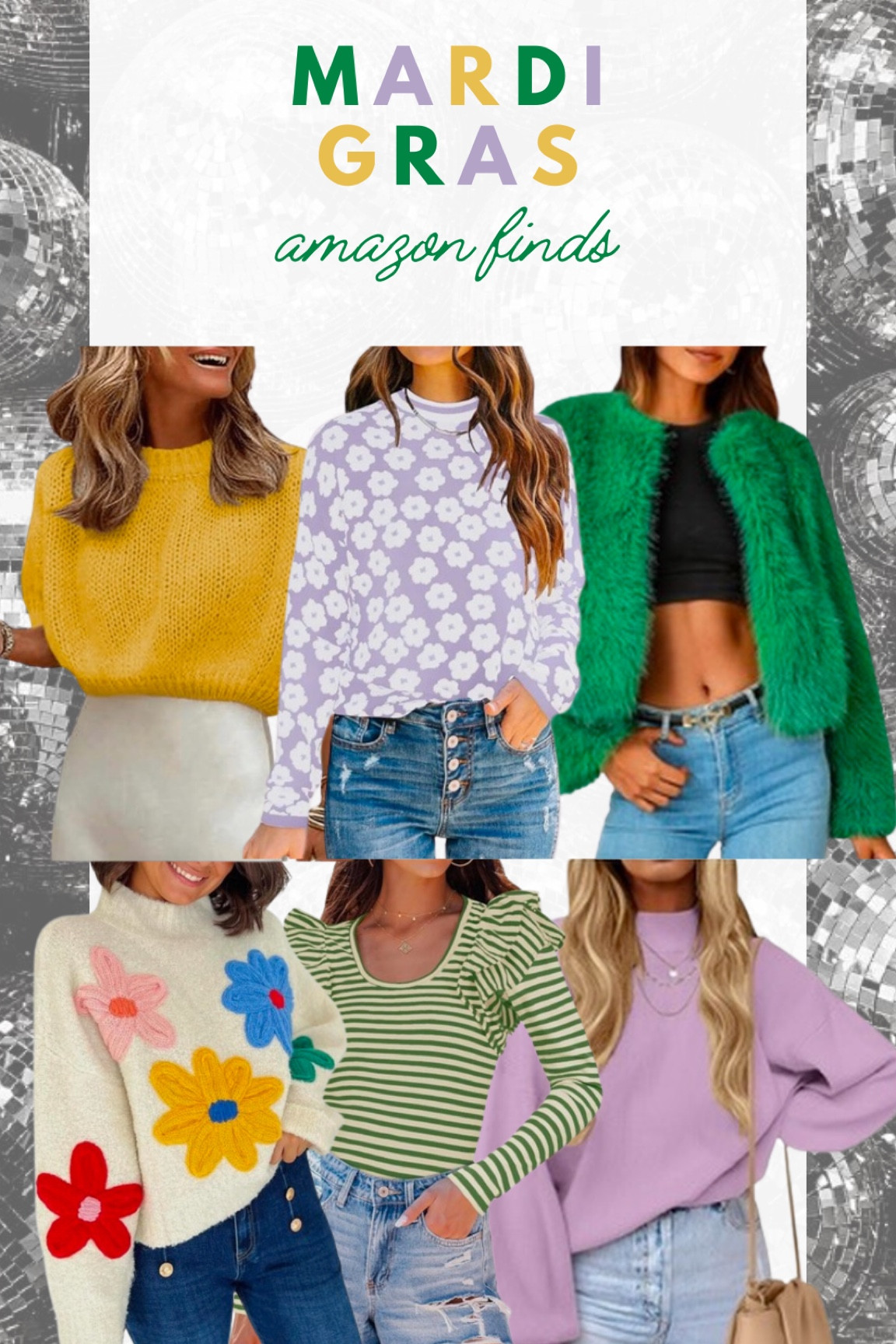 Amazon Mardi Gras finds!
Wearing size small in all! 

#LTKFindsUnder50 #LTKParties #LTKStyleTip
