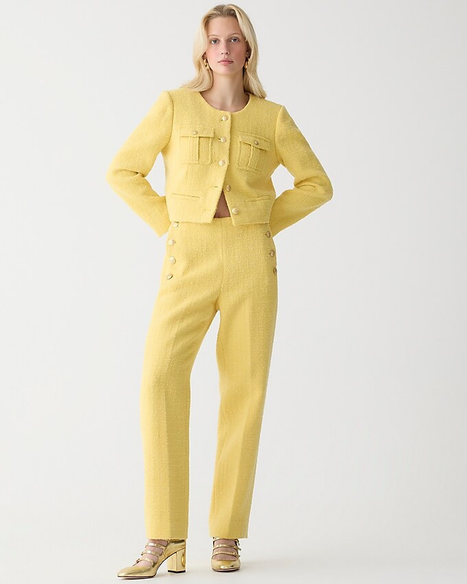 Tweed tapered pant | J. Crew US