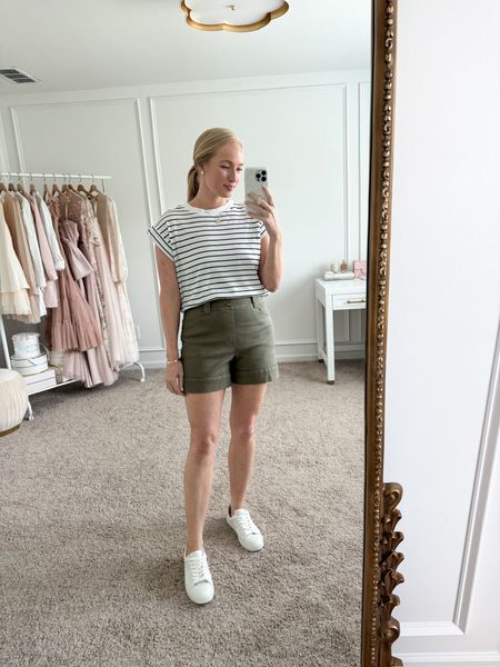 I have been wearing this Spanx outfit on repeat this season! The fit and quality of both the top and shorts are so good! Wearing size small in both! Summer outfits // summer shorts // casual outfits // daytime outfits // Spanx shorts // Spanx AirEssentials // Spanx tops 

#LTKSeasonal #LTKStyleTip