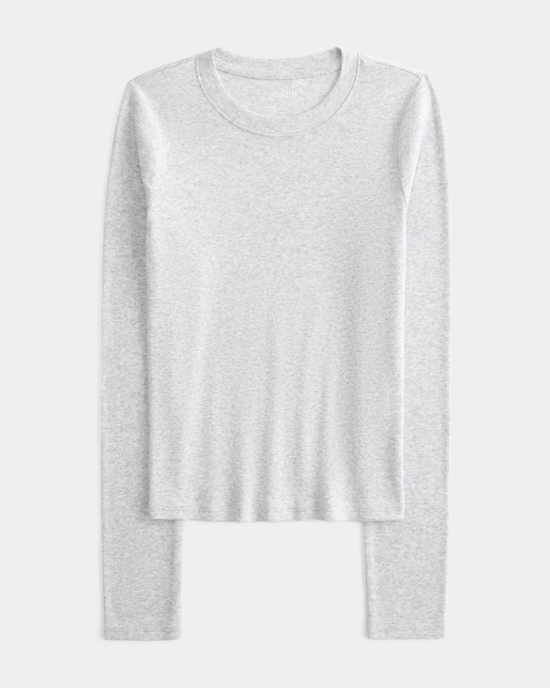 Long-Sleeve Crew Top | Hollister (US)