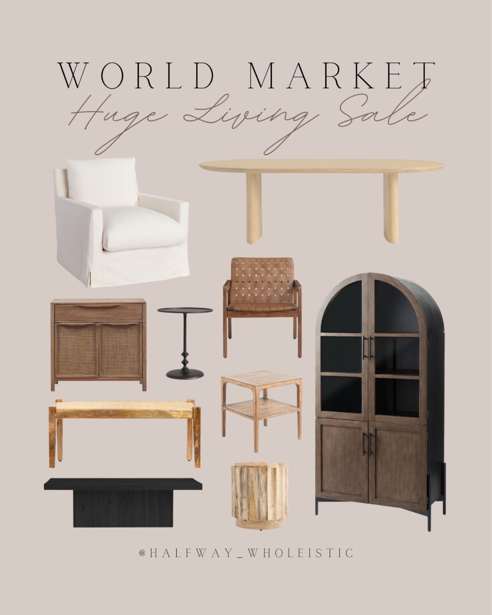 Up to 50% off all sofas, sectionals, coffee tables, and more at World Market right now!

#livingroom #office #coffeetable #summer #fall 

#LTKSeasonal #LTKSaleAlert #LTKHome