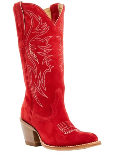 Idyllwind Women's Charmed Life Suede Western Boot Round Toe - BIWSP24L3-C 9 1/2 M US Cherry | Amazon (US)
