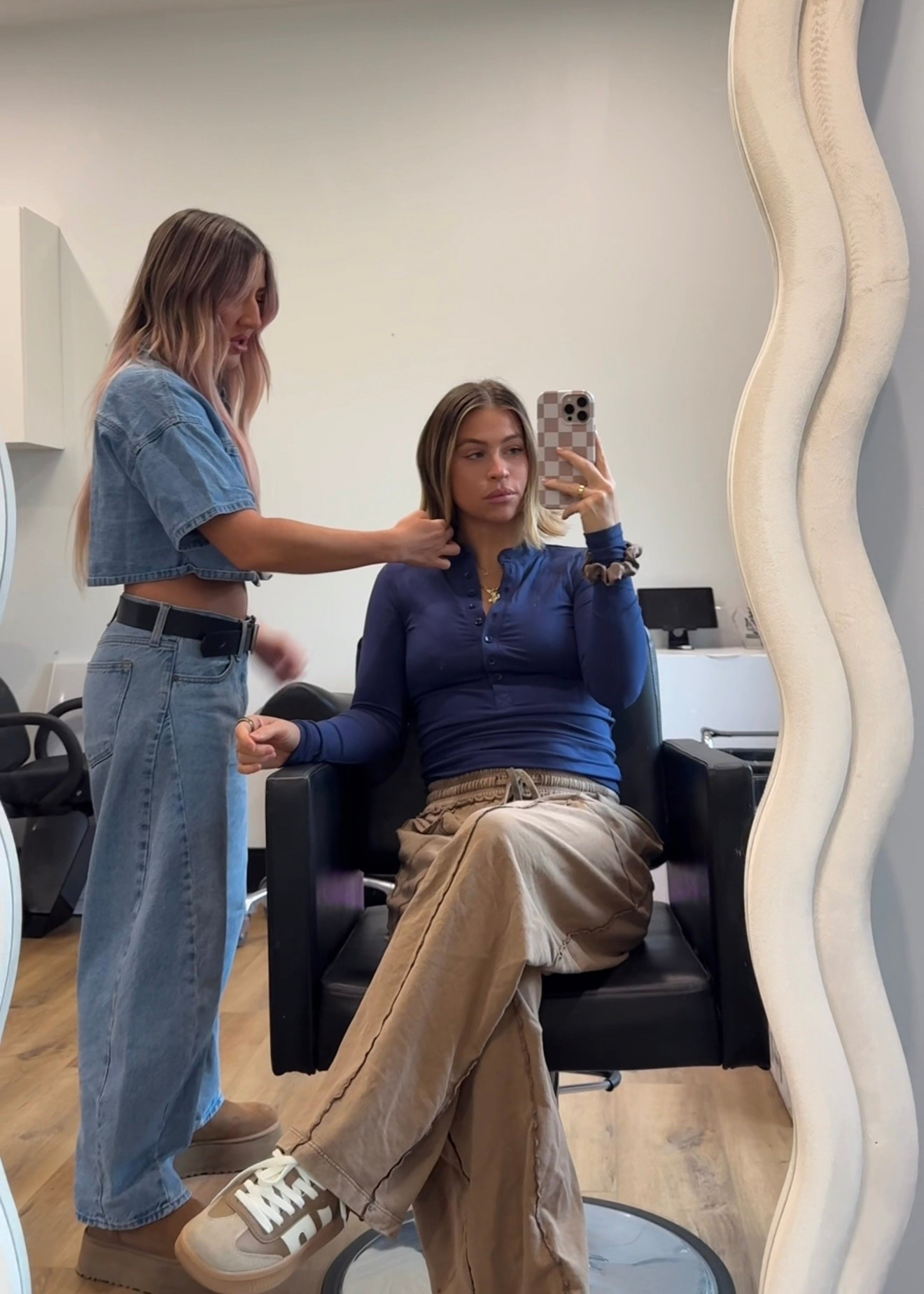 Hair appt fit! Small in pants could have done xs — similar Amazon version are a great look alike 

#LTKStyleTip #LTKPetite