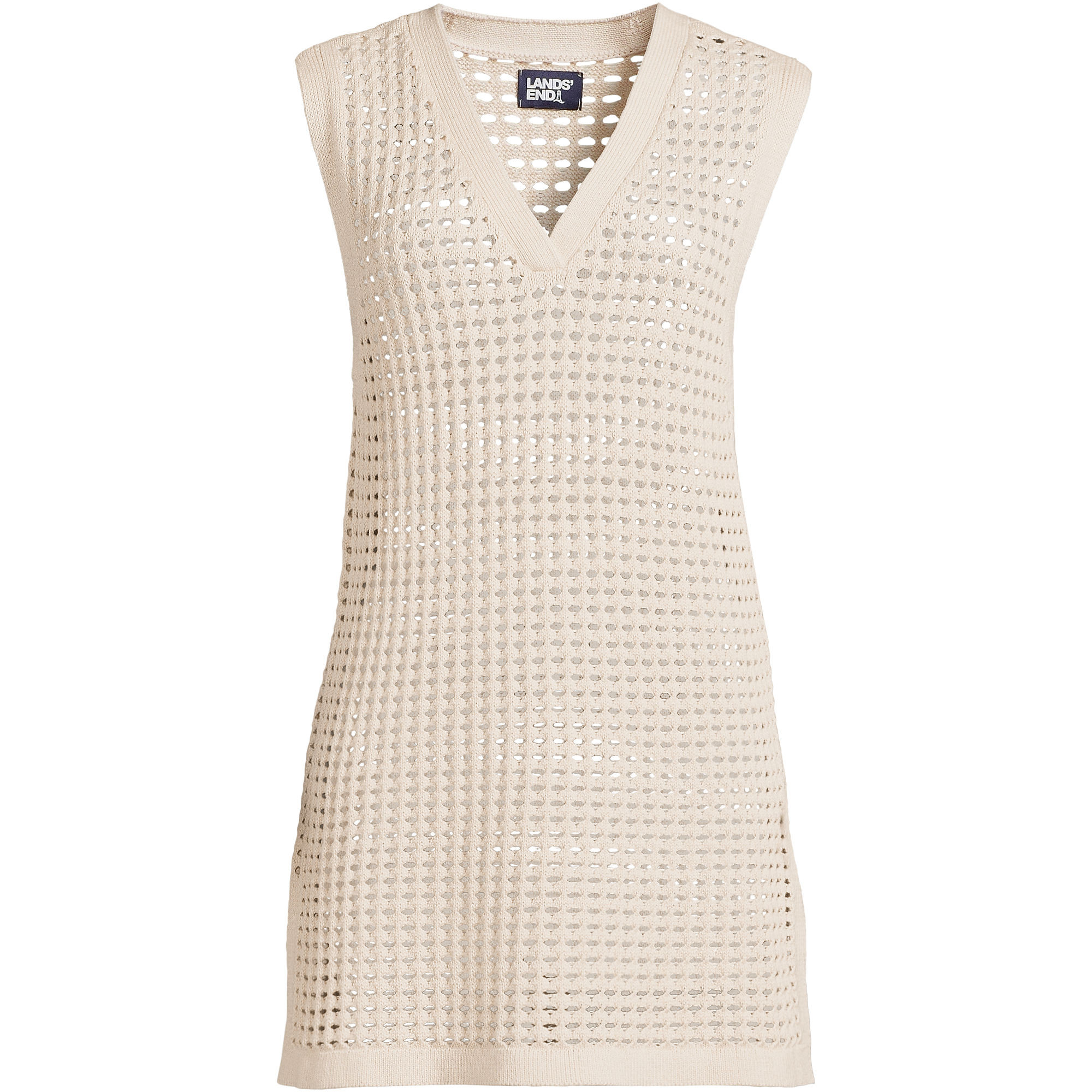 Women's Open Knit Cover-up Dress | Lands' End (US)