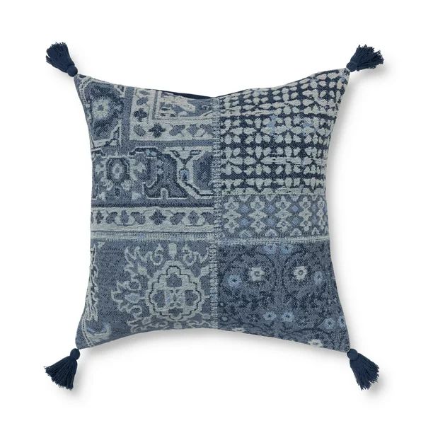 Better Homes & Gardens Decorative Throw Pillow, Patchwork, Denim, 20" Square, Single Pillow - Wal... | Walmart (US)