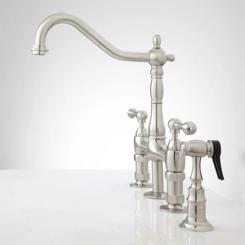 Bellevue Bridge Kitchen Faucet with Sprayer | Wayfair North America