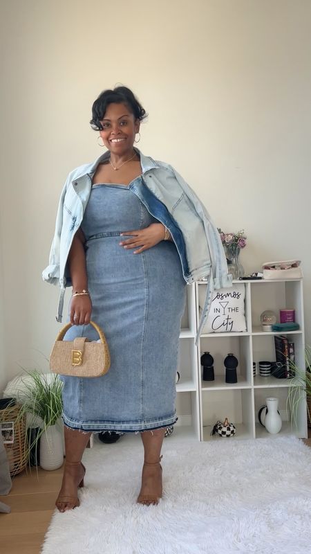 City Chic Plus Size/Mid Size Denim Dress Outfit Idea #denimondenim #denimdress #citychic

#LTKmidsize #LTKover40 #LTKplussize