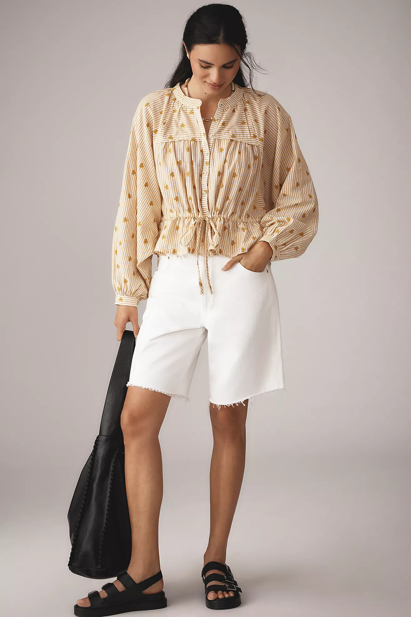 The Sidney Batwing Blouse by Pilcro: Cinched Waist Edition | Anthropologie (US)