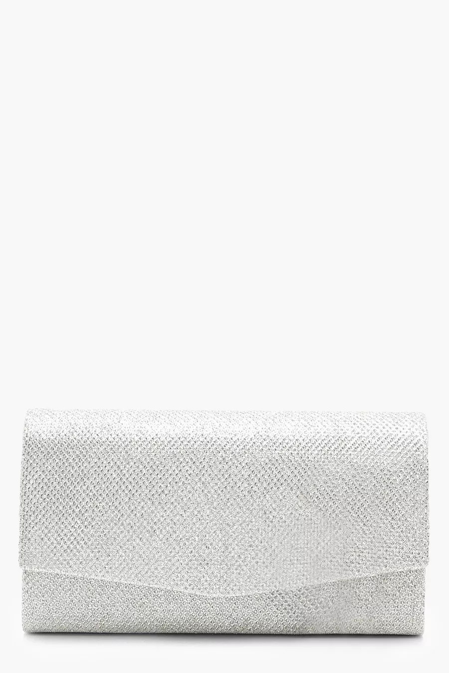 Structured Metallic Clutch Bag & Chain | boohoo (US & Canada)