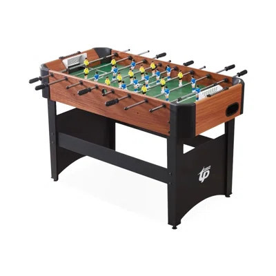 Nut-brown + Black Rectangular Manufactured Wood + Metal Foosball Tables | Wayfair North America