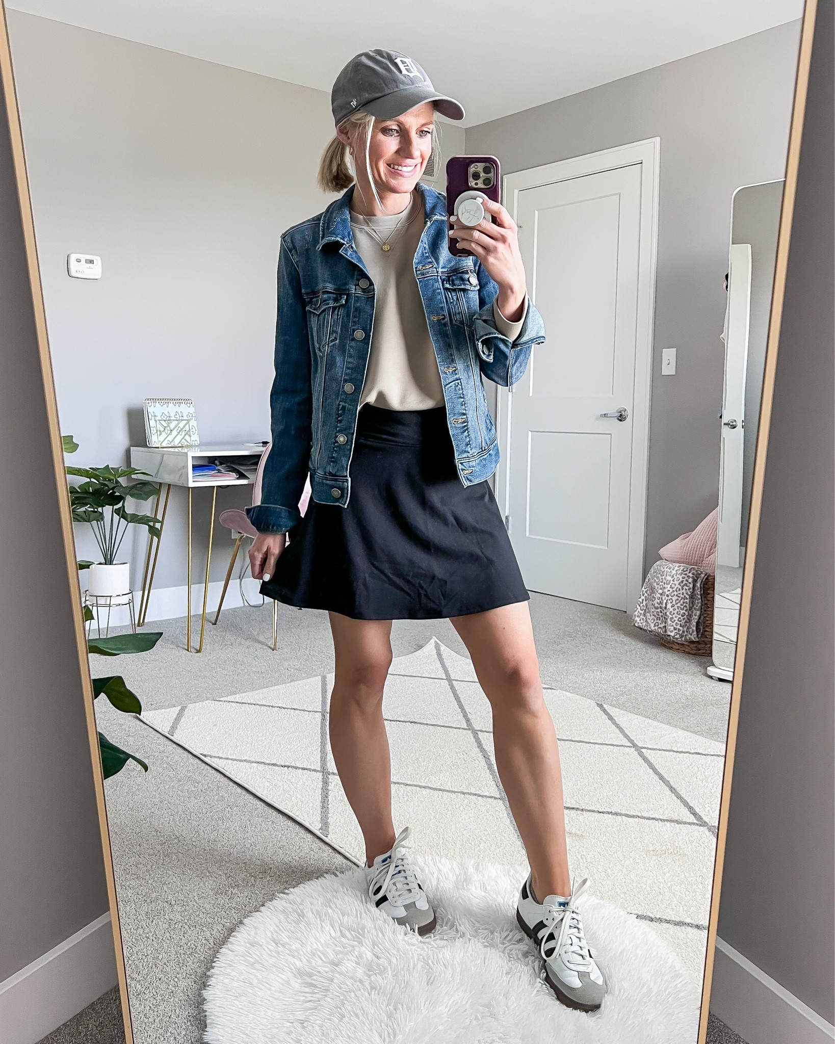 What I wore this week!
Sweatshirt- xs
Skort- xs
Jacket- out of stock, linked similar 
Shoes- 7

#LTKSeasonal #LTKsalealert #LTKstyletip