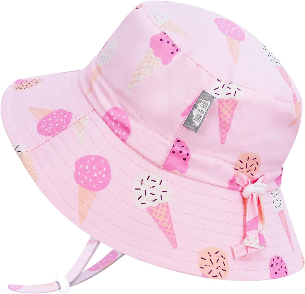 JAN & JUL Girls' Adjustable Water Resistant Bucket Sun-hat 50+ UPF | Amazon (US)