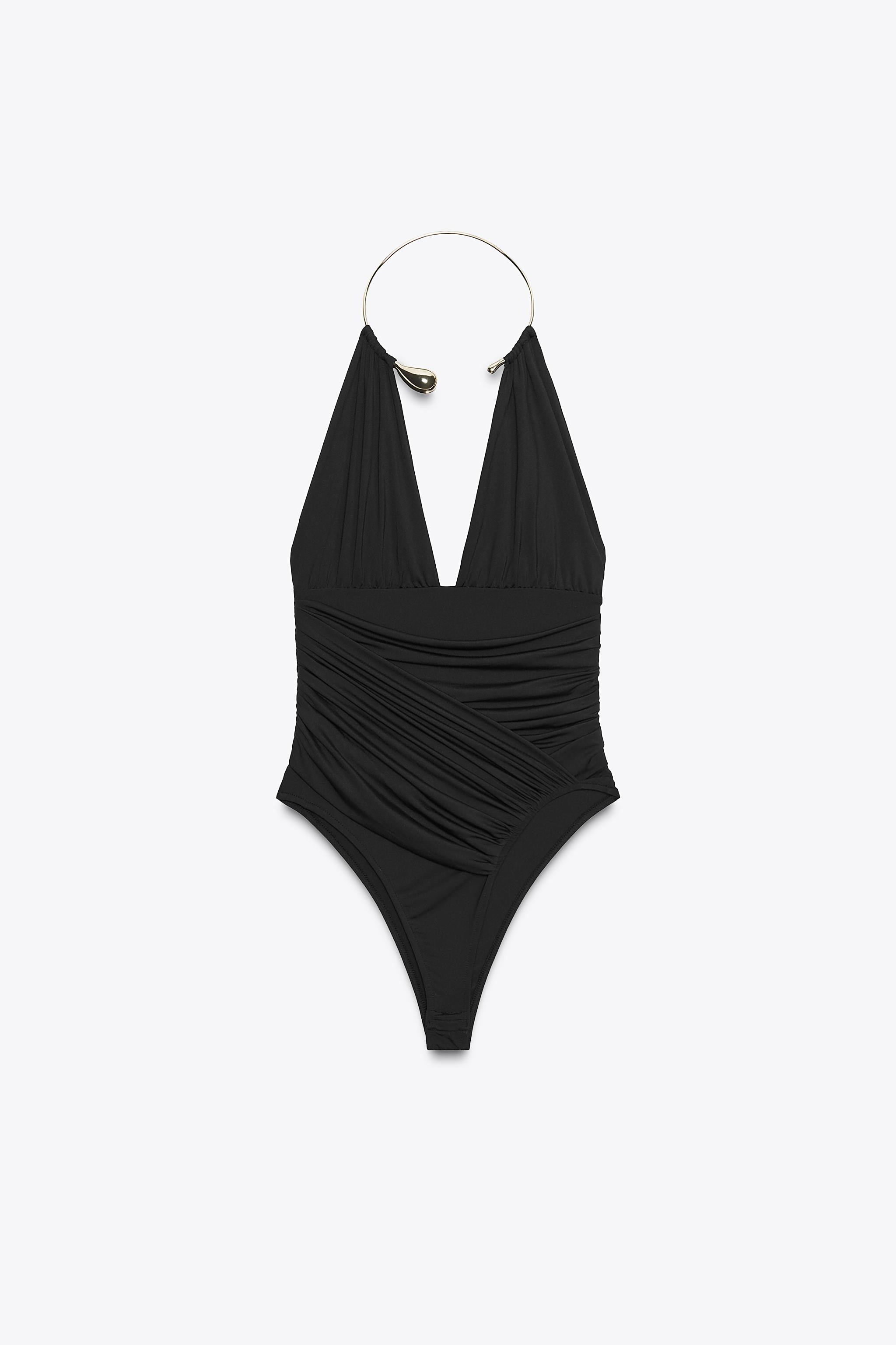 CHOKER POLYAMIDE BODYSUIT | Zara US