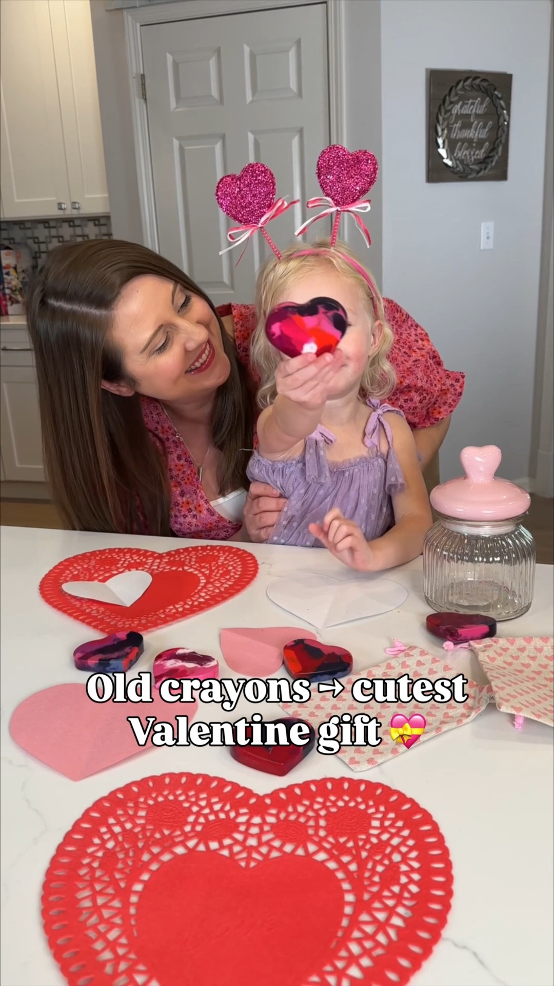 Brighten up Valentine’s Day with the CUTEST heart-shaped crayons 🖍️💖
Such a fun way to repurpose old crayons into something totally new! Just soak + unwrap, break into pieces, pop them into a heart mold, and melt for the most colorful little Valentine surprise. Perfect for classroom gifts, party favors, or a sweet crafty moment with the kids 🥰

Linked the molds + supplies to make it easy ✨

#ValentinesDayDIY #HeartCrayons #ValentineCrafts #KidsValentines #CraftyMom #DIYWithKids #CreativeKids #ValentineFu

#LTKSeasonal #LTKKids #LTKValentine