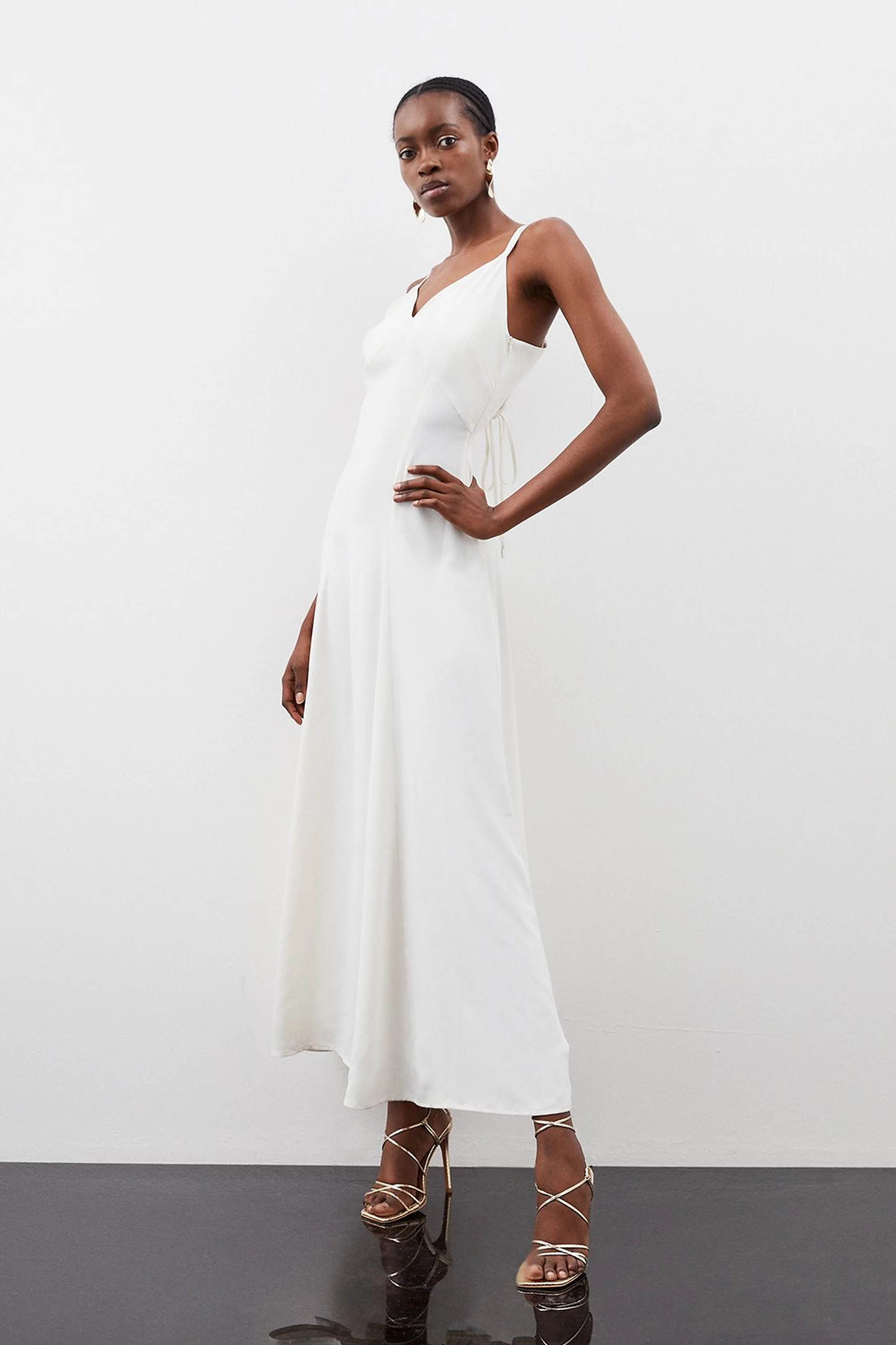 Tall Strappy Woven Maxi Sundress | Karen Millen UK + IE + DE + NL
