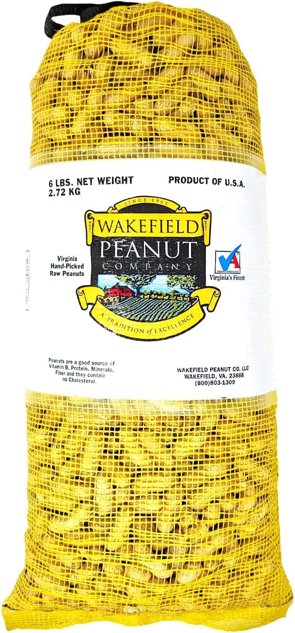 Wakefield Premium Virginia Peanuts in-Shell for Squirrels, Blue Jays & Wildlife - 6 LB Bag - Hand... | Amazon (US)