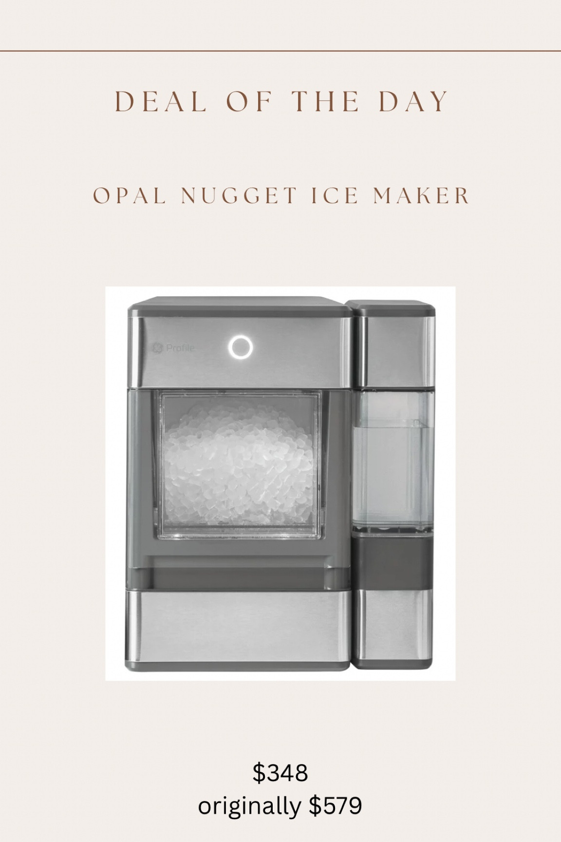 Late night post - but high sellout risk!!! Best deal I’ve ever seen for the GE opal nugget ice maker if this was on your wish list! Last sale I saw, it was $397 🙌🏻

**price can increase at any time

#LTKhome #LTKCyberWeek #LTKsalealert