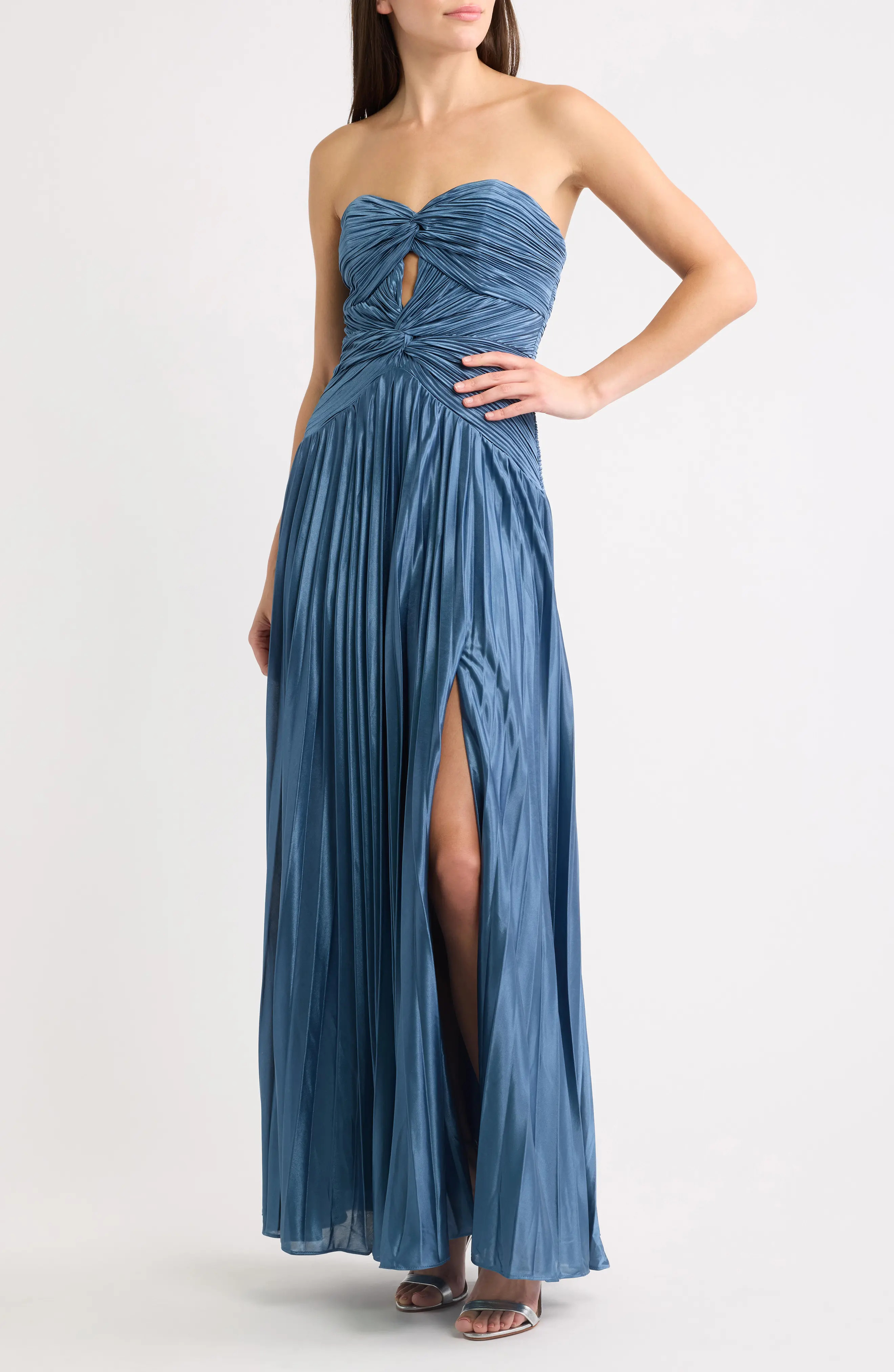 Lulus Florence Twist Front Strapless Dress (Women) | Nordstrom | Nordstrom