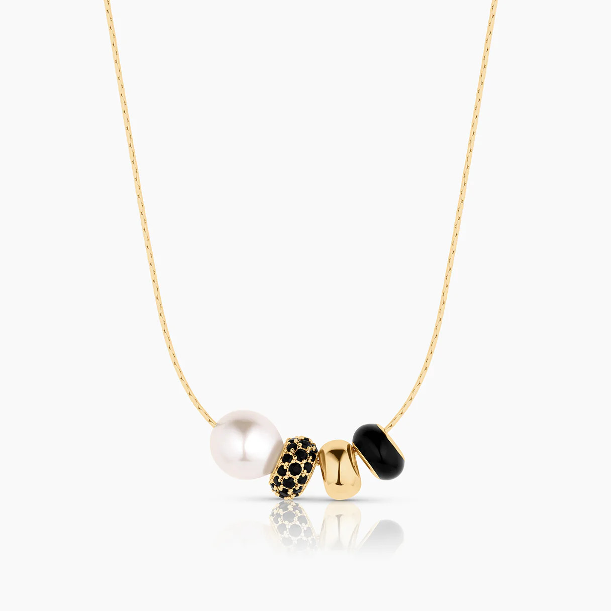 Isla Noir Bead Necklace | THATCH