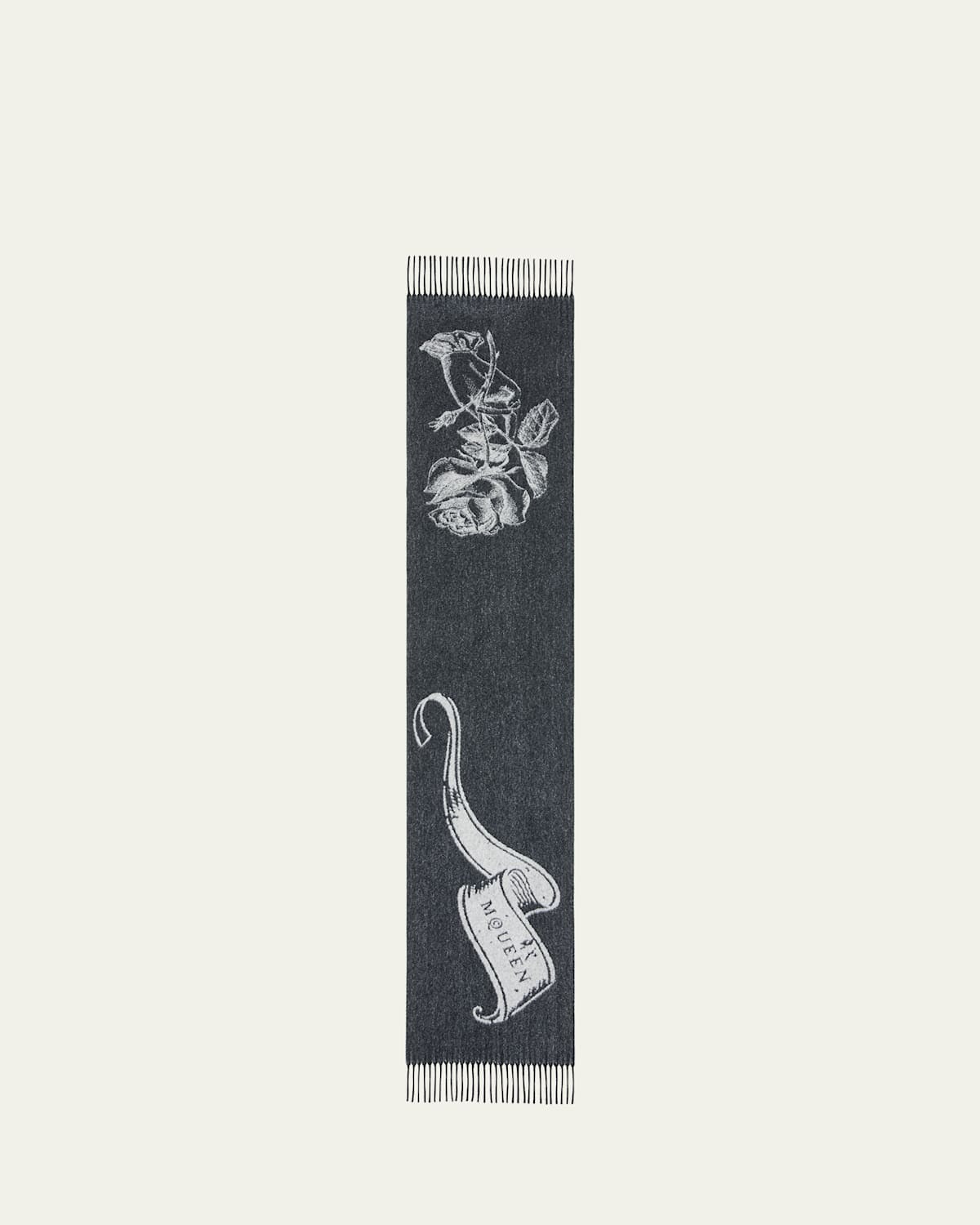 Cashmere & Wool Tattoo Scarf | Bergdorf Goodman