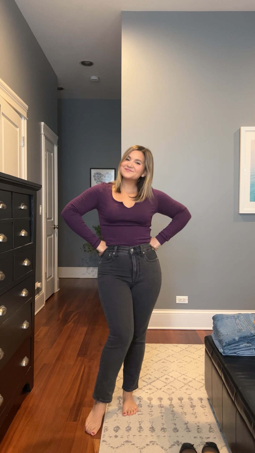 Madewell sale happening NOW! Copy code to get 20% off!
Top - size small
Flats - TTS
Perfect Vintage (denim wash) - 27 petite 
Perfect Vintage (black wash) - 26 petite
90s Straight - 27 petite
Perfect Wide Leg - 26 regular
Baggy Straight - 27 petite 

#LTKfindsunder100 #LTKsalealert #LTKxMadewell