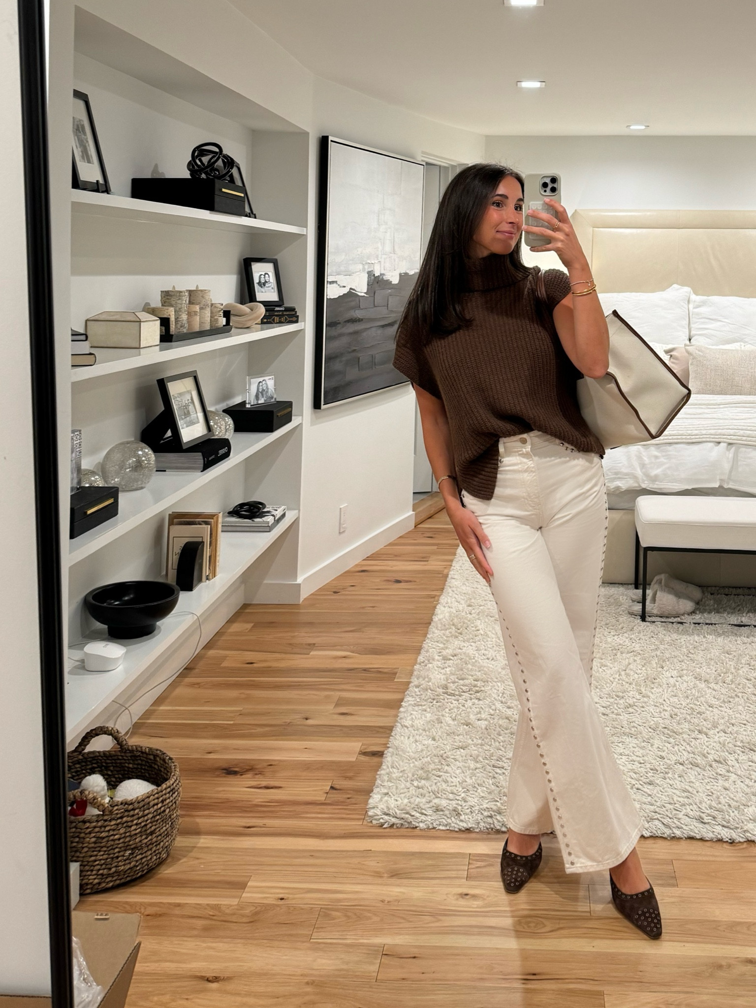 Perfect fit for an SF office day
These studded jeans are my new obsession 

#LTKWorkwear