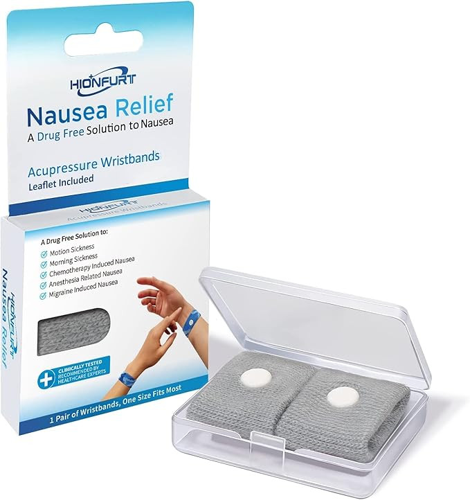 Hionfurt Motion Sickness Bands Anti Nausea Wristband for Adult and Kids Morning Sickness Relief f... | Amazon (US)