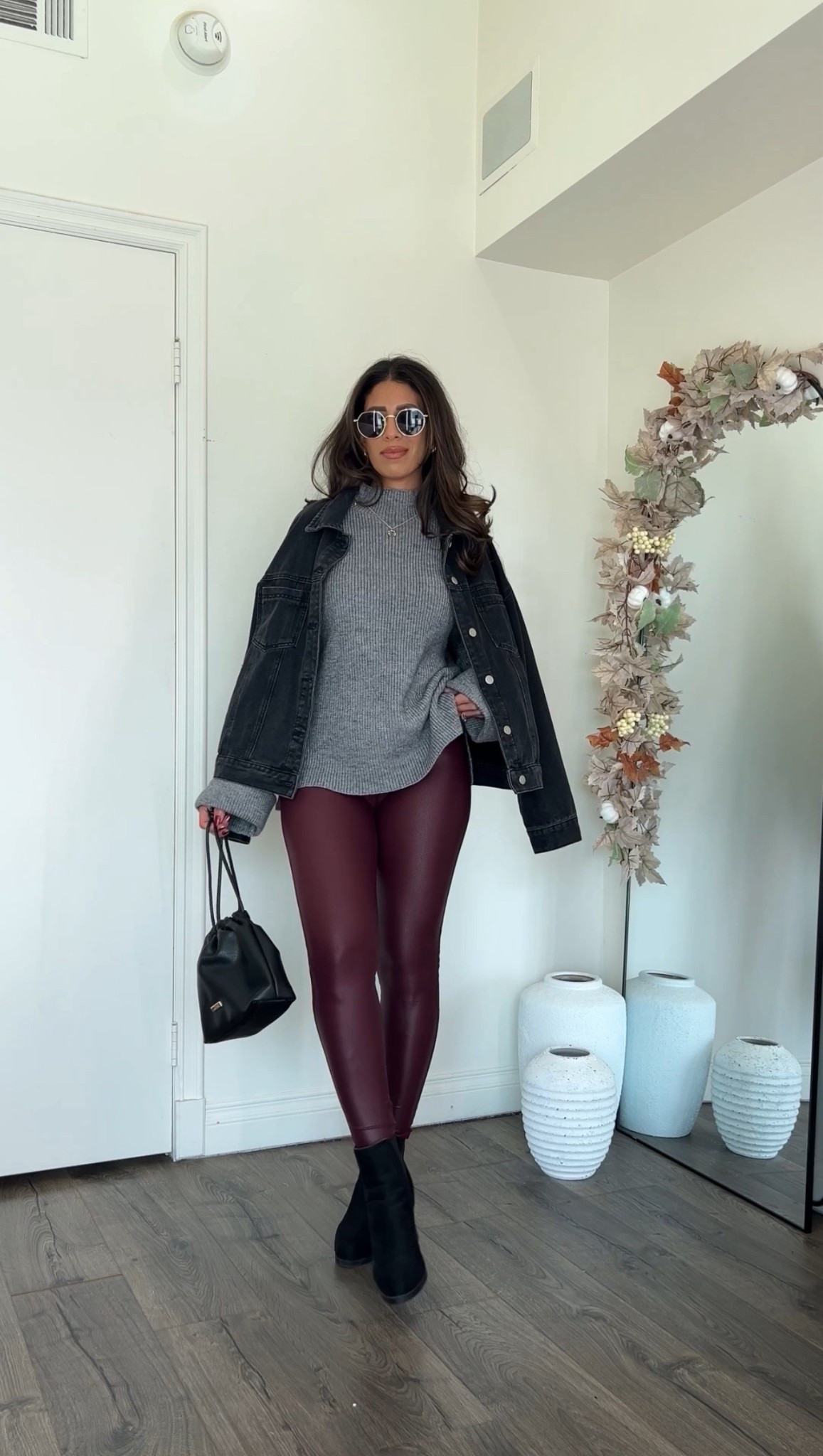 Thanksgiving outfit idea with matte leggings 

#LTKootd #LTKFindsUnder50 #LTKStyleTip