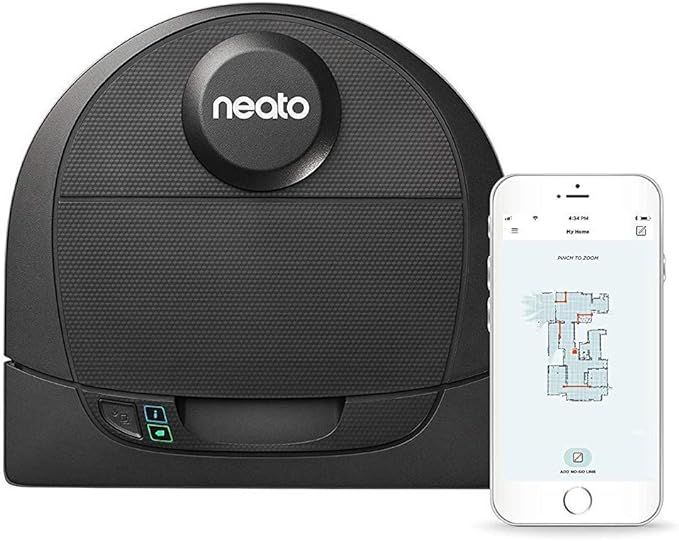 Neato Robotics D4 Laser Guided Smart Robot Vacuum - Wi-Fi Connected, Ideal for Carpets, Hard Floo... | Amazon (US)