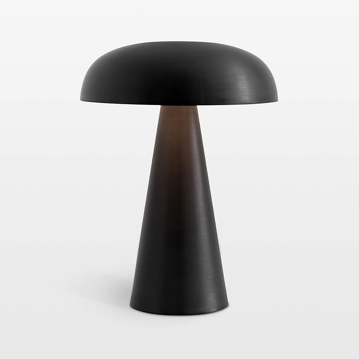Como Portable LED Table Lamp Black 8.3" | Crate & Barrel | Crate & Barrel