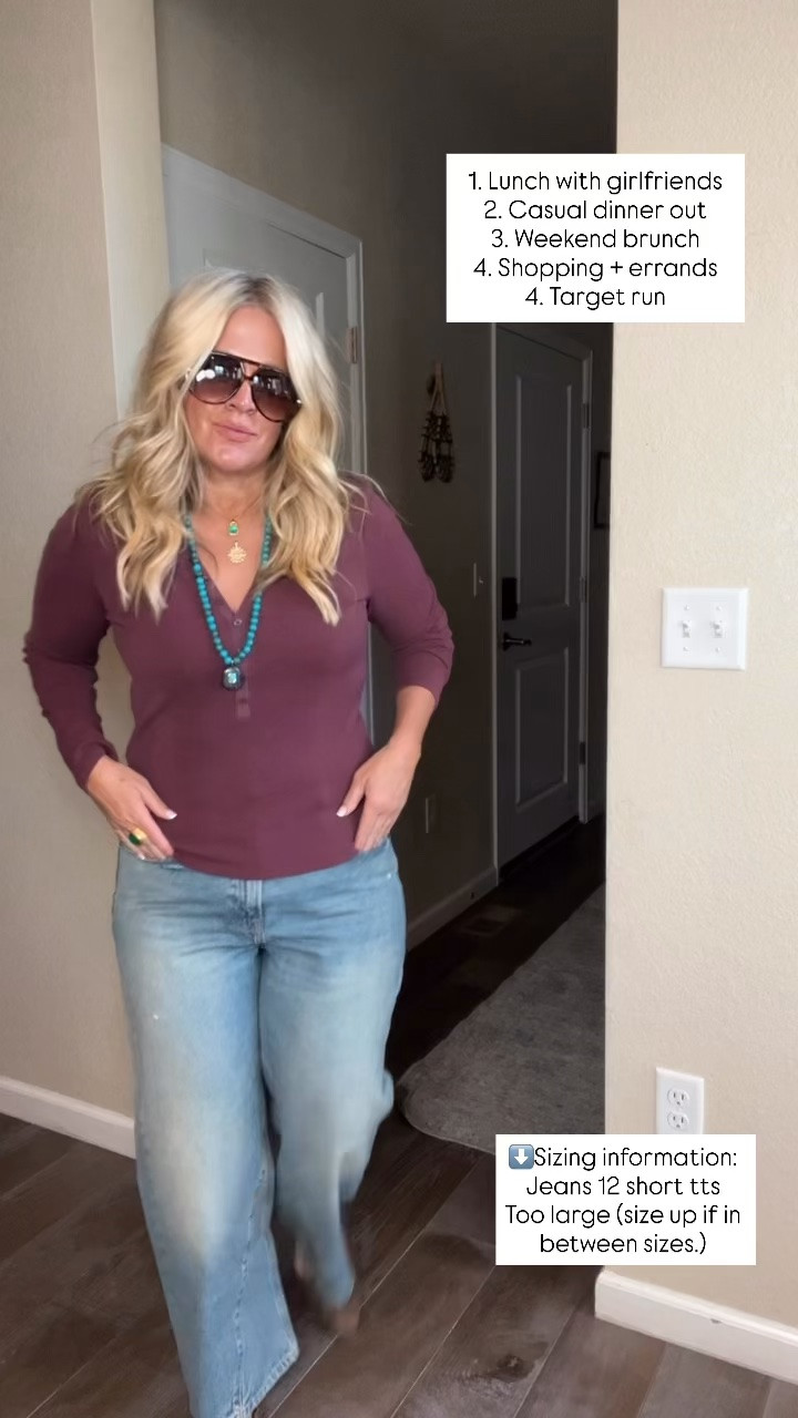 ✨Tap the bell, save and ❤️ start here over 40 fashion, midlife style, midsize fashion and luxury looks for less.  

1. Lunch with girlfriends
2. Casual dinner out
3. Weekend brunch
4. Shopping + errands
5. School or family event

👑 Helping you look good, feel good.-Lindsey Denver   Check back daily for belly-friendly style, confidence, and Outfit Physics™.

#LTKOver40 #LTKMidsize #LTKPlusSize